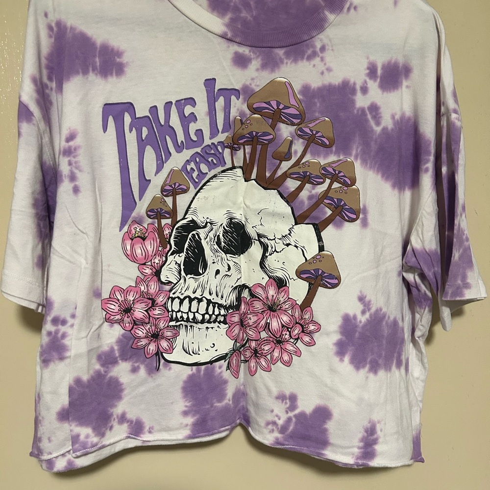 No Boundaries Purple Tie-Dye Graphic Tee